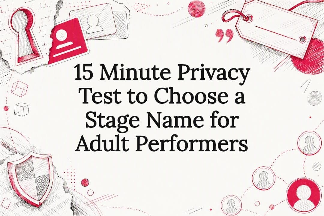 15 Minute Privacy Test to Choose a Stage Name for Adult Performers